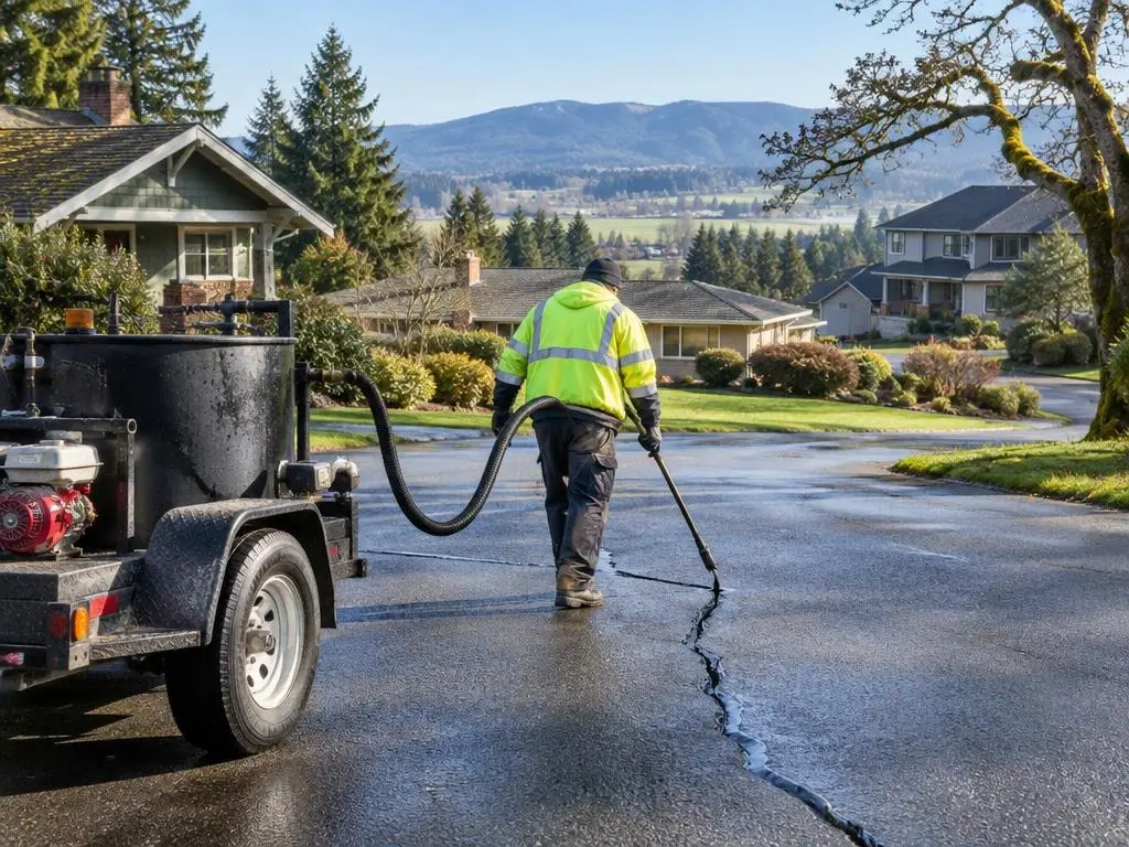 Crack Sealing in Corvallis, OR